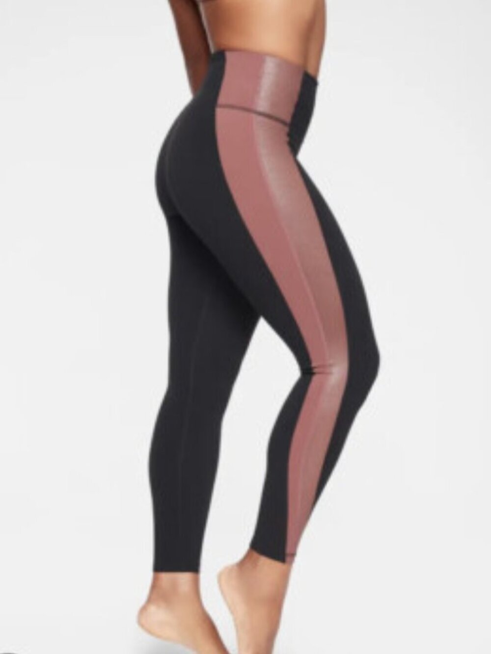 Athleta Salutation Colorblock Asym 7/8 Tights XS
